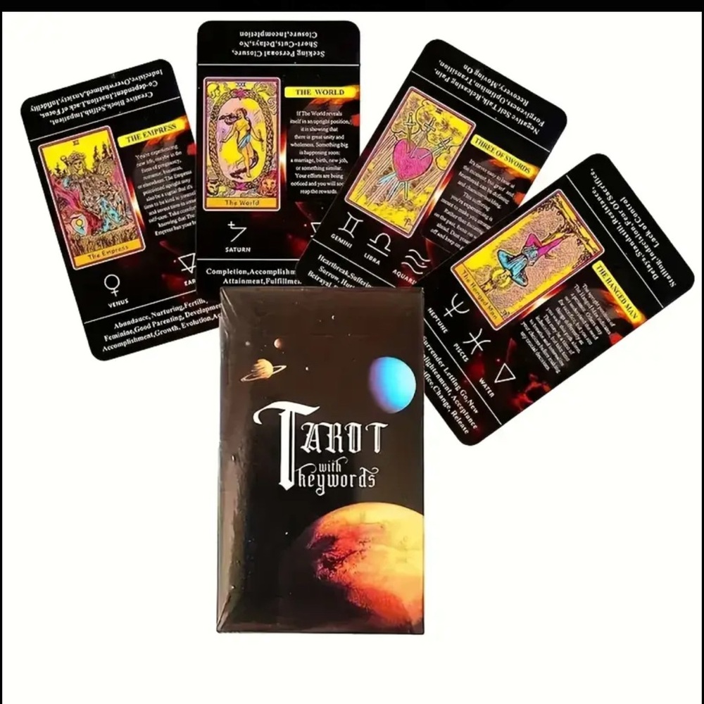 Tarot Cards with Keywords
